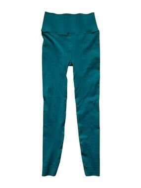 New Fabletics High Waisted Sculptknit Classic Leggings Green Compression Large